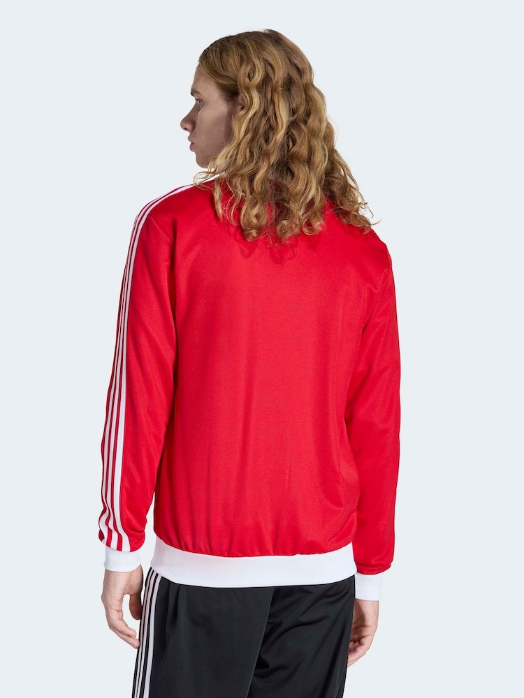 adidas Originals Red Classic Track Jacket - Image 2 of 6