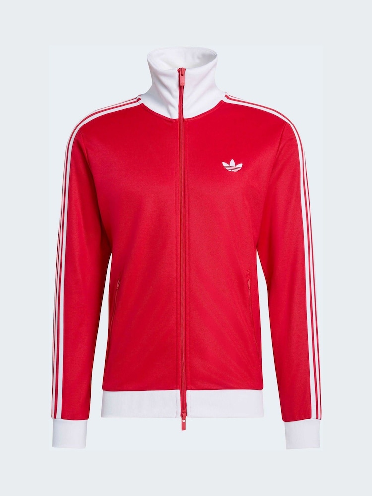 adidas Originals Red Classic Track Jacket - Image 6 of 6