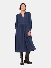 Whistles Blue Rina Trapeze Dress - Image 1 of 5