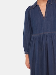Whistles Blue Rina Trapeze Dress - Image 4 of 5