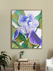 Voyage Stone Darwen Cornflower Framed Canvas - Image 1 of 2
