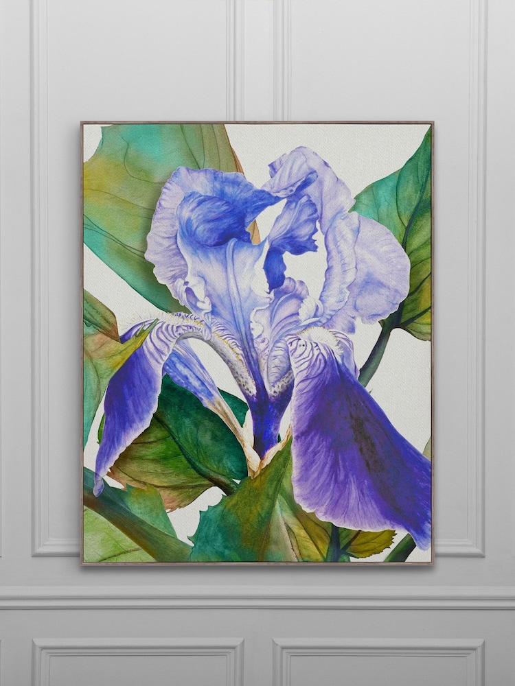 Voyage Stone Darwen Cornflower Framed Canvas - Image 2 of 2
