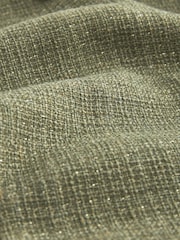 Sage Green Bouclé Fitted Double Breasted Blazer - Image 6 of 6