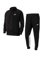 Nike Black NSW Fleece Tracksuit - Image 4 of 5