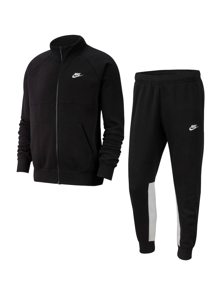 Nike Black NSW Fleece Tracksuit - Image 4 of 5