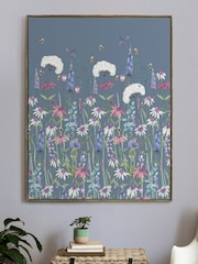Voyage Blue Hermione Framed Canvas - Image 1 of 3