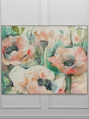 Voyage Grey Papavera Biscay Framed Canvas - Image 2 of 2