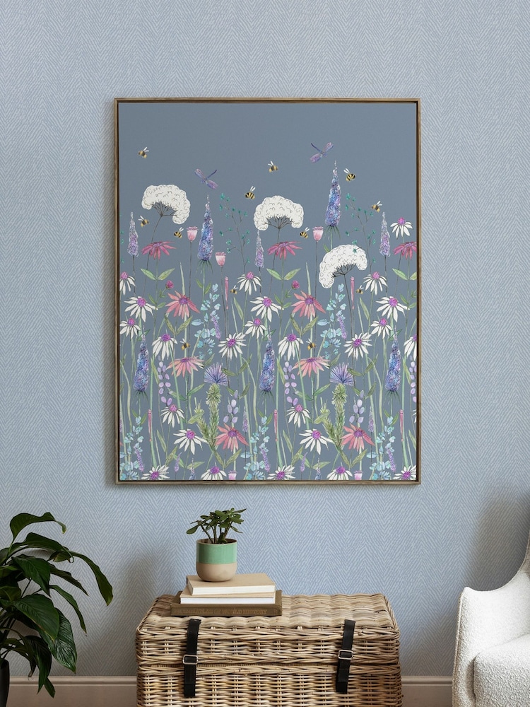 Voyage Blue Hermione Framed Canvas - Image 1 of 3