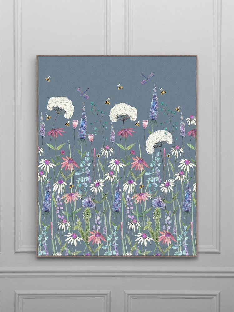 Voyage Blue Hermione Framed Canvas - Image 2 of 3