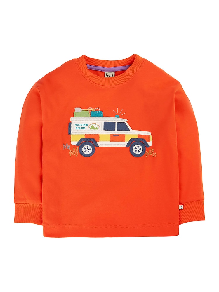Frugi Orange Owen Circular Top - Image 2 of 4