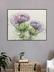 Voyage Grey Mystic Moorland Framed Canvas - Image 1 of 2