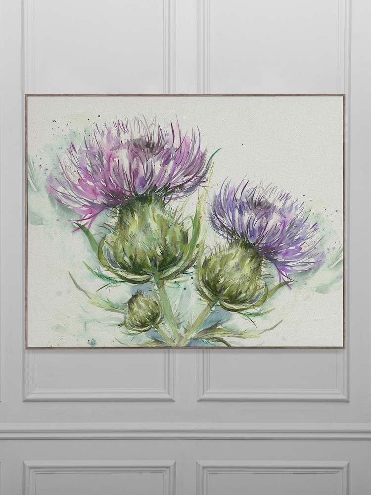Voyage Grey Mystic Moorland Framed Canvas - Image 2 of 2