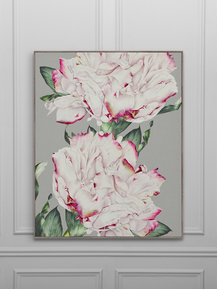 Voyage Grey Parcevall Fuchsia Framed Canvas - Image 2 of 2