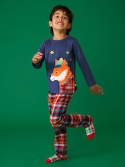 Frugi Red Christmas Caden Check Pyjamas - Image 1 of 4