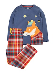 Frugi Red Christmas Caden Check Pyjamas - Image 2 of 4