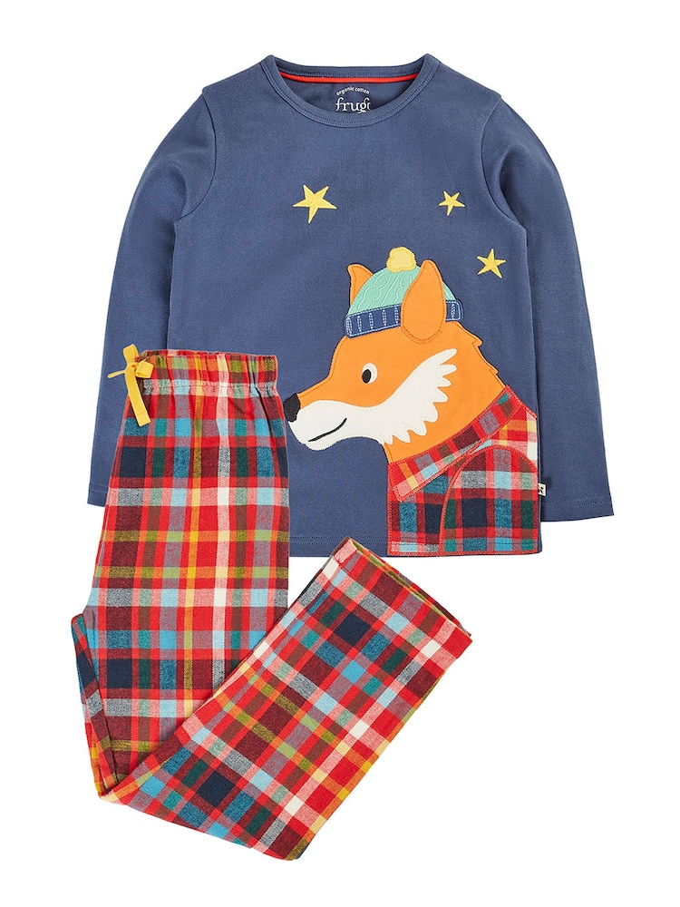 Frugi Red Christmas Caden Check Pyjamas - Image 2 of 4