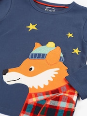Frugi Red Christmas Caden Check Pyjamas - Image 3 of 4