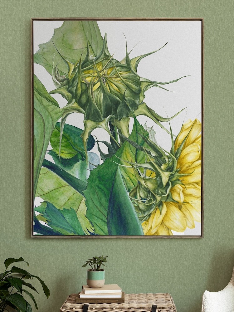 Voyage Grey Easton Fern Framed Canvas - Image 1 of 2