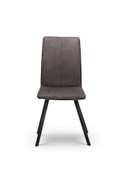 Julian Bowen Set of 2 Charcoal Monroe Dining Chairs - Image 2 of 5