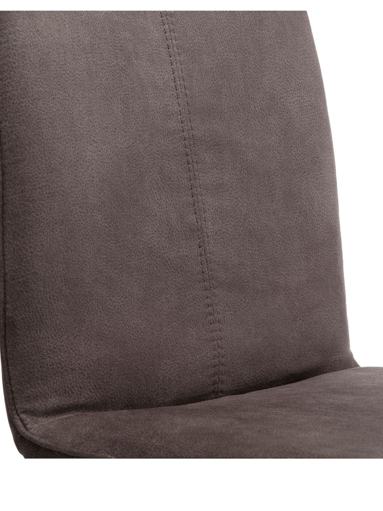 Julian Bowen Set of 2 Charcoal Monroe Dining Chairs - Image 5 of 5