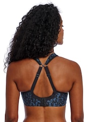 Freya Blue Midnight Leopard Print High Octane Underwire Sports Bra - Image 2 of 5