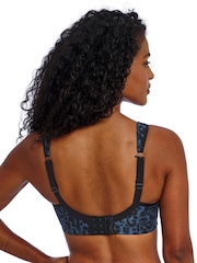 Freya Blue Midnight Leopard Print High Octane Underwire Sports Bra - Image 3 of 5