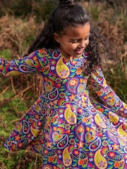 Frugi Purple Sofia Skater Dress - Image 1 of 4
