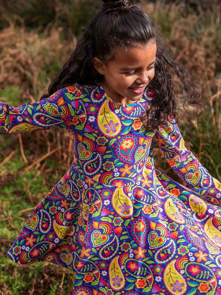 Frugi Purple Sofia Skater Dress - Image 1 of 4 Frugi Purple Sofia Skater Dress - Image 1 of 4