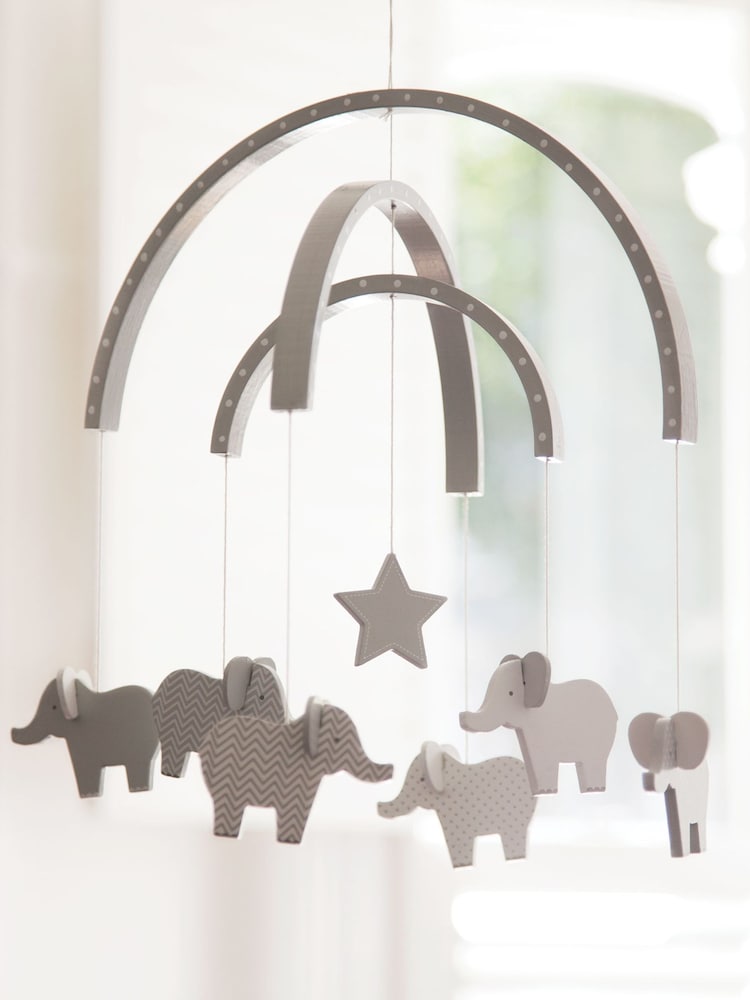 JoJo Maman Bébé Newborn Elephant Mobile - Image 1 of 2
