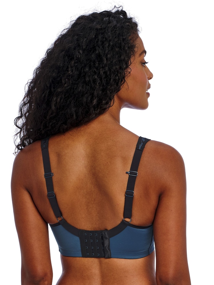 Freya Blue Midnight Leopard Print High Octane Underwire Sports Bra - Image 2 of 4