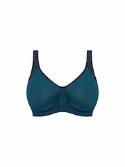 Freya Blue Midnight Leopard Print High Octane Underwire Sports Bra - Image 4 of 4