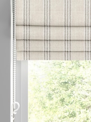 Emily Bond Natural George Stripe Made to Measure Roman Blinds - Image 2 of 6