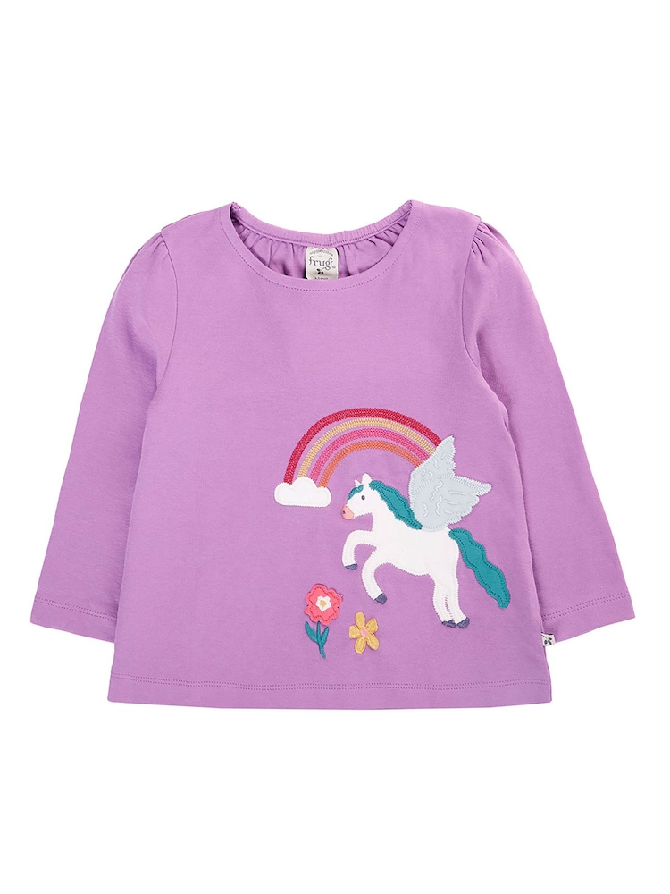 Frugi Purple Caris Applique Top - Image 1 of 2 Frugi Purple Caris Applique Top - Image 1 of 2