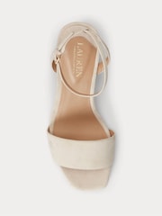 Lauren Ralph Lauren Beige Katherine Suede Sandals - Image 4 of 4