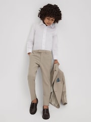 Reiss Stone Fine Wool Side Adjusters Trousers - Image 1 of 4