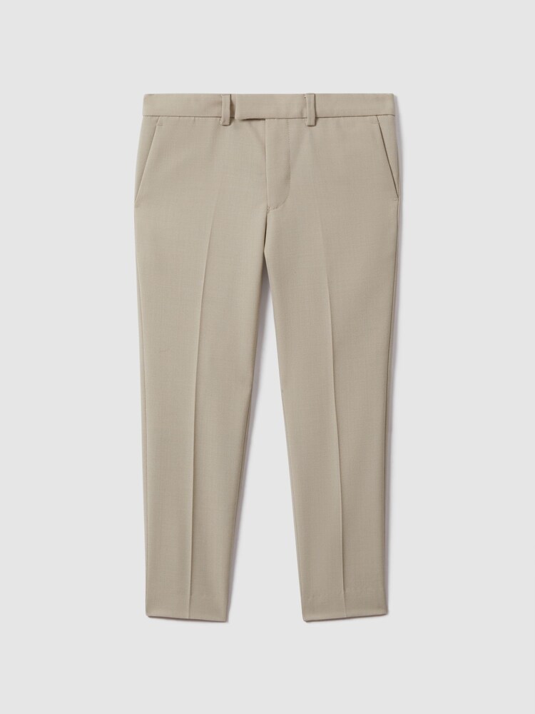 Reiss Stone Fine Wool Side Adjusters Trousers - Image 2 of 4