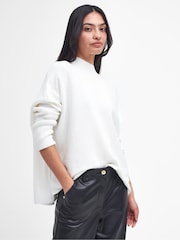 Barbour® International Aria Wide Leg Faux Leather Black Trousers - Image 4 of 6