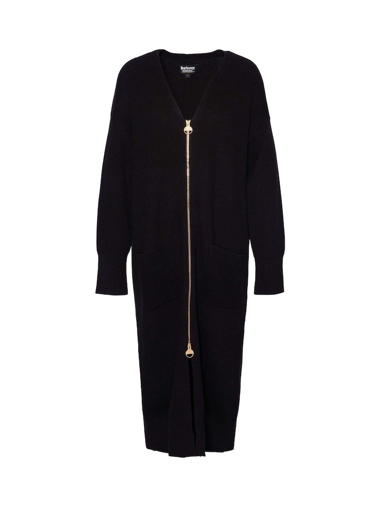 Barbour® International Mondale Knitted Zip Midi Black Dress - Image 7 of 7 Barbour® International Mondale Knitted Zip Midi Black Dress - Image 7 of 7