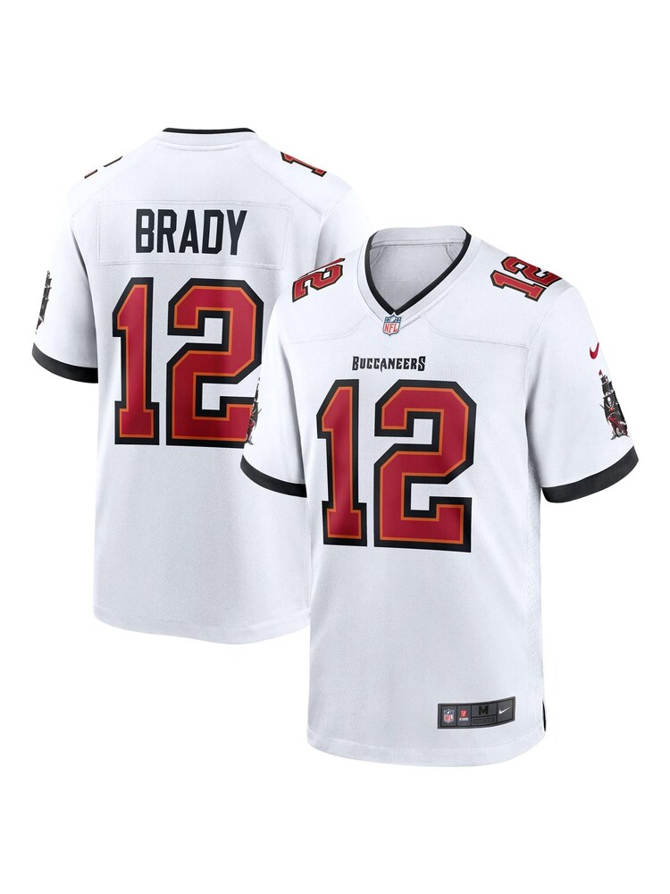 Nike White NFL Tampa Bay Buccaneers Game Road Jersey - Tom Brady - Image 1 of 3