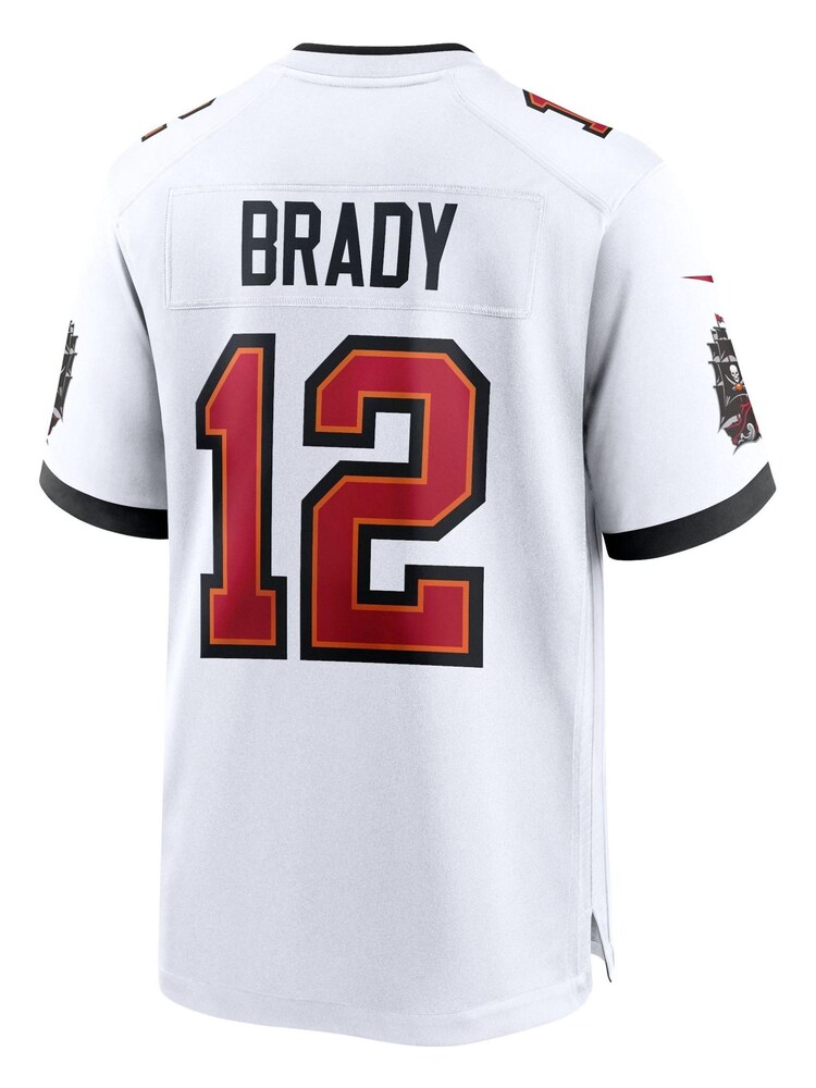 Nike White NFL Tampa Bay Buccaneers Game Road Jersey - Tom Brady - Image 3 of 3