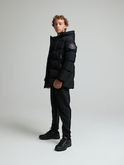 Zavetti Canada Black Jn Saletini Puffer Parka Jacket - Image 2 of 7