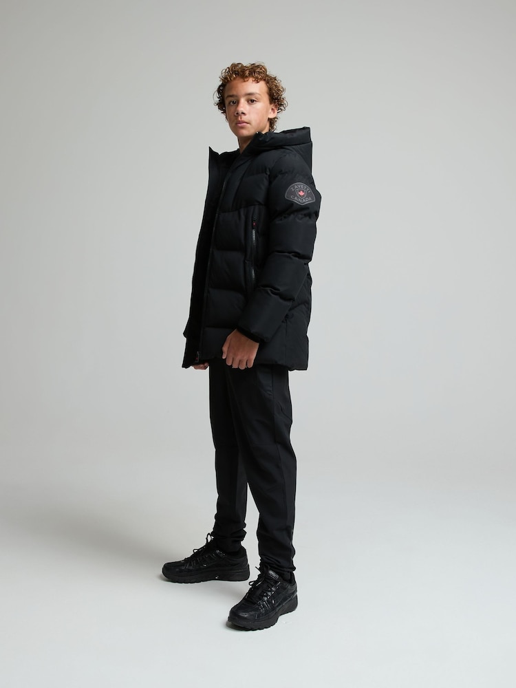 Zavetti Canada Black Jn Saletini Puffer Parka Jacket - Image 2 of 7
