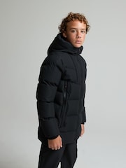 Zavetti Canada Black Jn Saletini Puffer Parka Jacket - Image 5 of 7