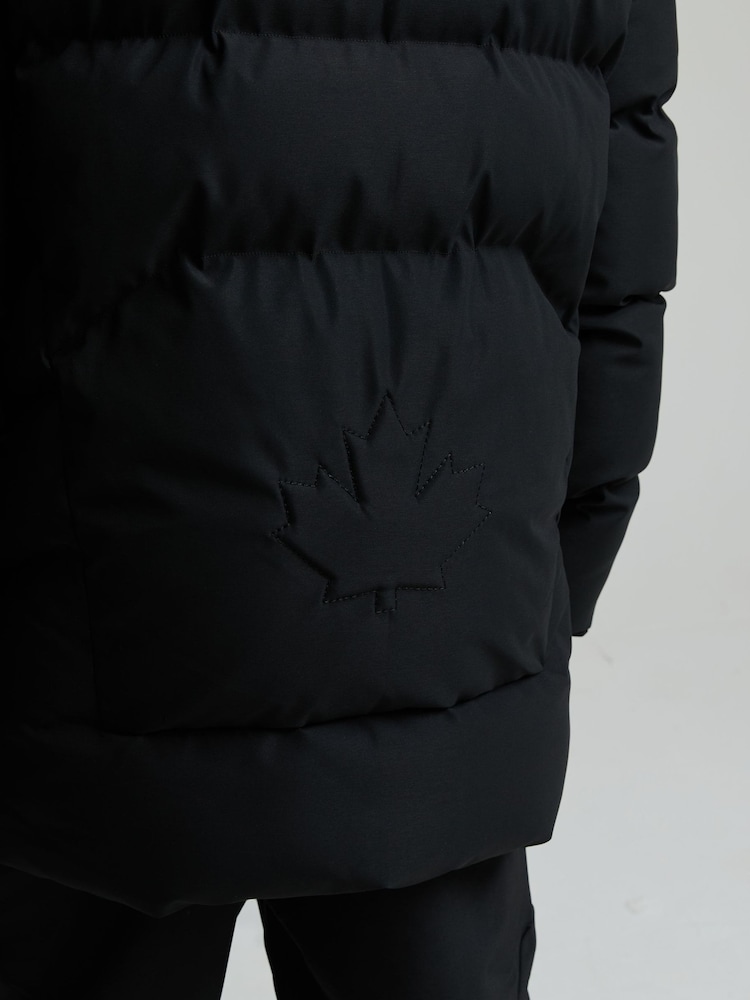 Zavetti Canada Black Jn Saletini Puffer Parka Jacket - Image 7 of 7