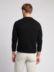 U.S. Polo Assn. Black Crew Neck Mens Knitted Jumper - Image 2 of 6