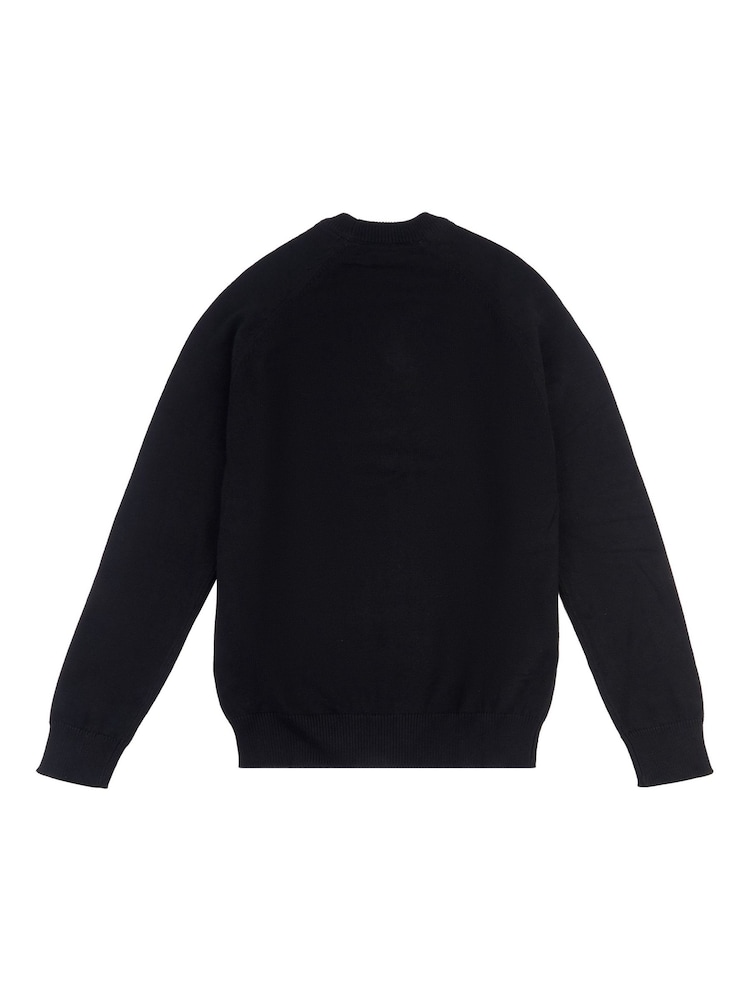 U.S. Polo Assn. Black Crew Neck Mens Knitted Jumper - Image 5 of 6