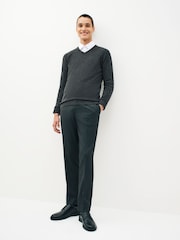 Anthrazitgrau - Tailored Fit - Elegante Stretch-Hose - Bild 2 von 5