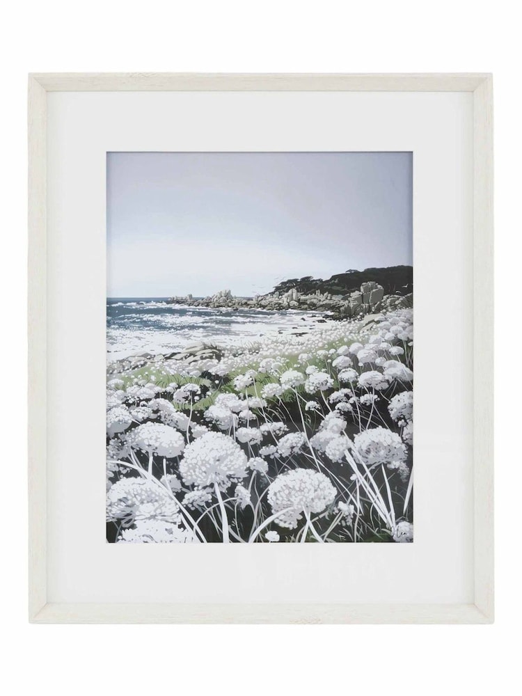 Gallery Home White Tides and Wild Flowers II Framed Art - Image 1 of 4
