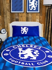 Arsenal Blue Chelsea  FC Single Reversible Duvet Cover and Pillowcase Set - Image 2 of 6