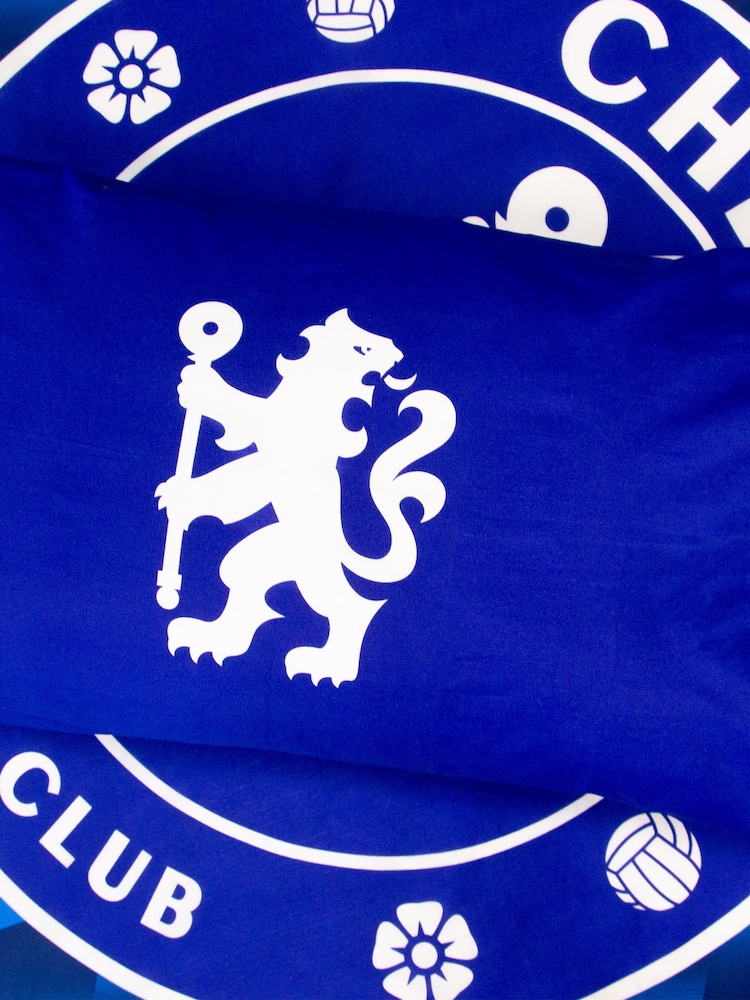 Arsenal Blue Chelsea FC Single Reversible Duvet Cover and Pillowcase Set - Image 6 of 6 Arsenal Blue Chelsea FC Single Reversible Duvet Cover and Pillowcase Set - Image 6 of 6
